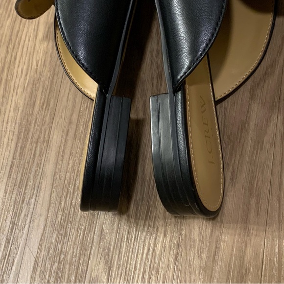 J.Crew Factory Slip-On Flat Mules Loafers Gold Hardware Tan Black Size 7,5 - Picture 11 of 16